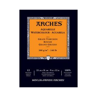 ARCHES Aquarelle 100% BA 26x36cm 300g 12listů - rough grain