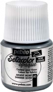 Setacolor Opaque č.60 stříbrná 45ml Pebeo