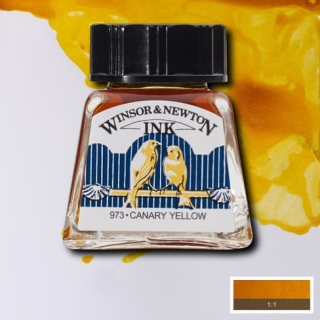 123 Canary yellow 14ml Drawing ink Winsor and Newton