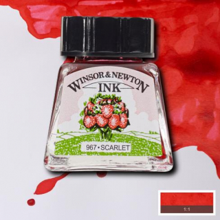 601 Scarlet 14ml Drawing ink Winsor and Newton