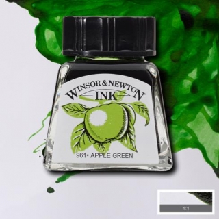 011 Apple green 14ml Drawing ink Winsor and Newton