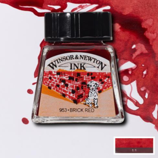 040 Brick red 14ml Drawing ink Winsor and Newton