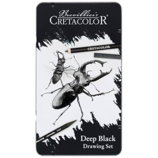 Sada Deep Black Drawing set 10ks Cretacolor