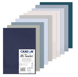 MI-TEINTES A4 studené odstíny 160g 10 listů CANSON