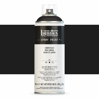 Akrylová barva ve spreji carbon black 400ml Professional Liquitex