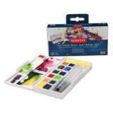 Cestovní sada INKTENSE PAINT PAN TRAVEL 12 Derwent