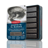 XL Graphite Blocks 6ks černé a šedé Derwent
