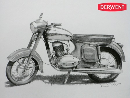GRAPHIC B grafitová tužka 1ks Derwent