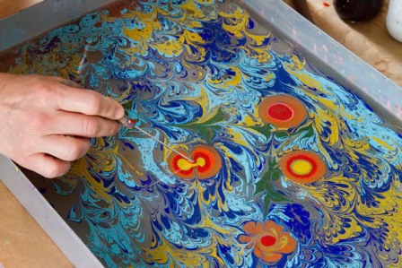 Marbling mramorovací barva smaragdově zelená 45ml Pebeo