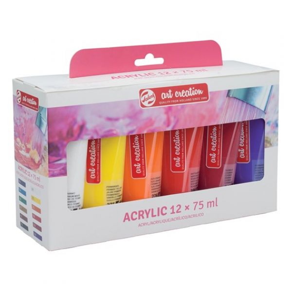 Sada akrylových barev 12x75ml Art Creation Royal Talens !! PONIČENÁ !!