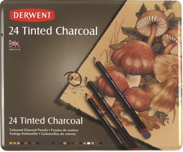 Tinted Charcoal sada 24ks DERWENT