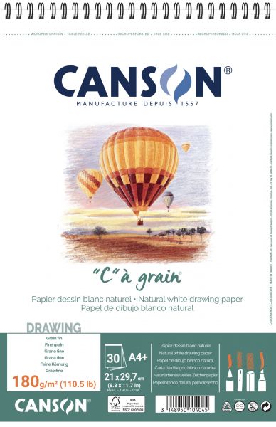 "C"a grain A4 180g 30 archů kroužková vazba Canson
