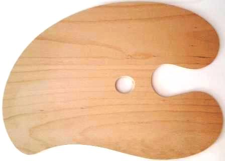 Malířská paleta 47x33x0,4cm olejovaná