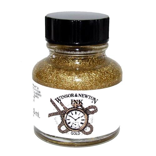Tuš zlatá 30ml Drawing Ink W&N