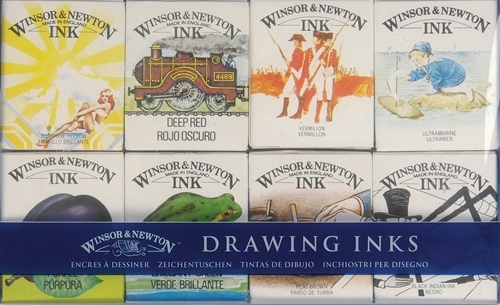 William collection 8x14ml sada barevných tuší Winsor and Newton