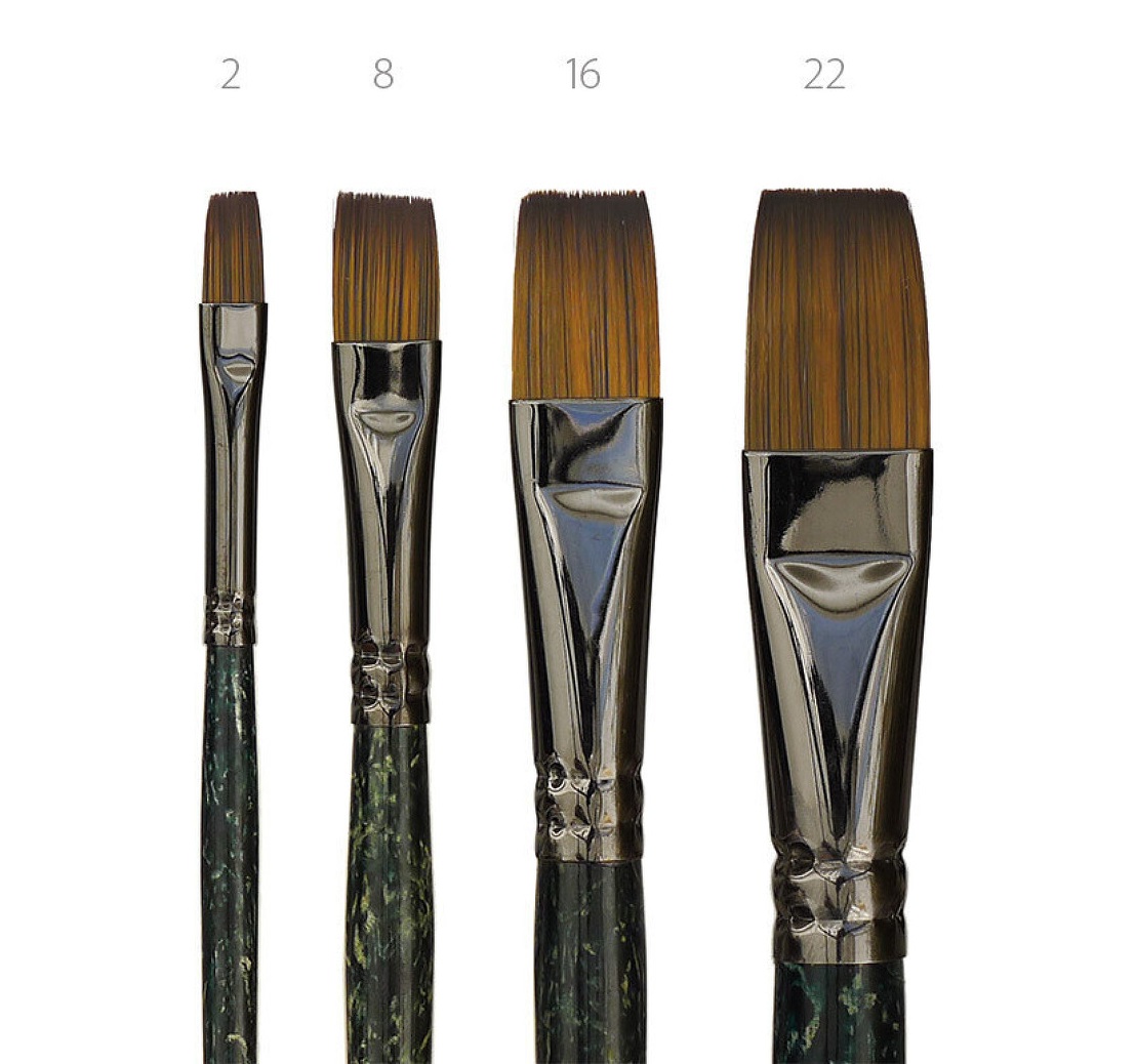 Syntetický štětec plochý č. 6 - řada 1126