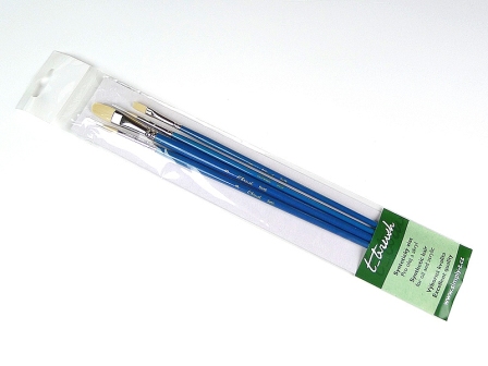 BS5 Sada 4ks syntetických štětců T-Brush