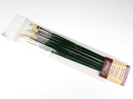 BS6 Sada 6ks štětců z vepřové štětiny T-Brush
