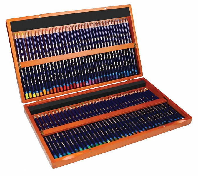 Sada pastelek Inktense 72ks ve dřevěném kufříku DERWENT