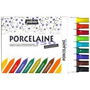Sada 9 fixů na porcelán Porcelaine 150 Pebeo