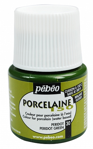 Vypalovací barvy na porcelán zelená peridot 30 PORCELAINE150 45ml Pebeo