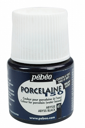 Vypalovací barvy na porcelán černá abyss 41 PORCELAINE150 45ml Pebeo