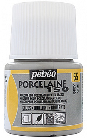 Vypalovací barvy na porcelán šedá 55 PORCELAINE150 45ml Pebeo