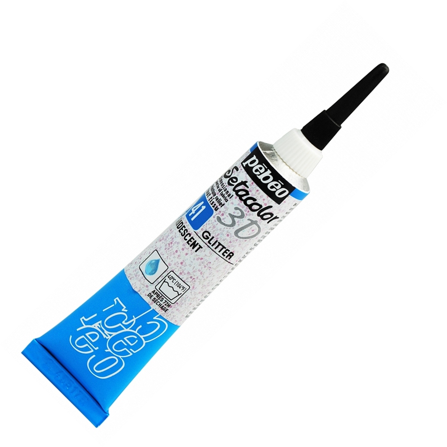 Setacolor 3D kontura s glitry 41 iridescent 20ml Pebeo