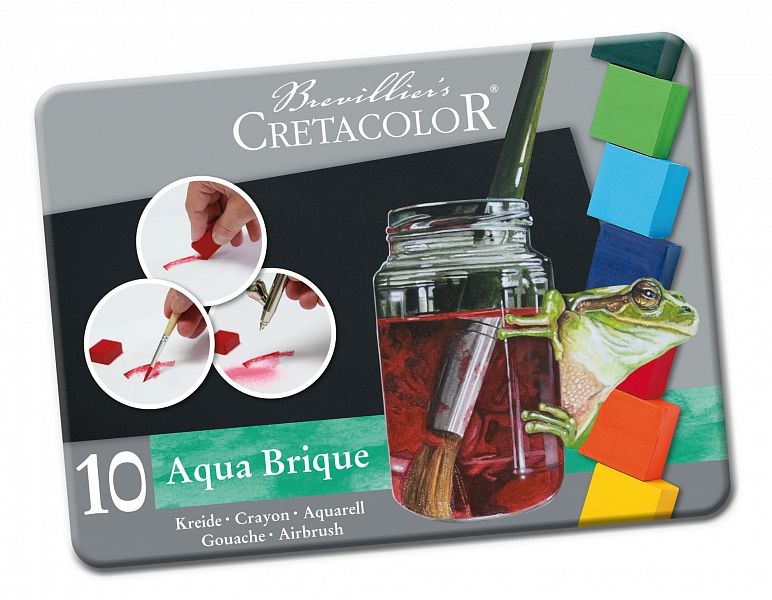 Sada 10 akvarelových bloků Aqua Brique Cretacolor