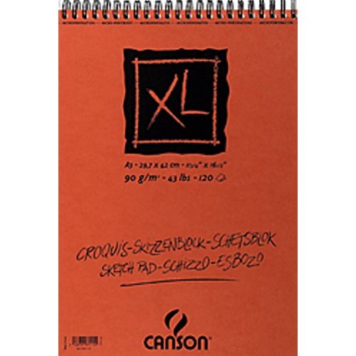 XL blok v kroužkové vazbě A4 90g 120 archů CANSON