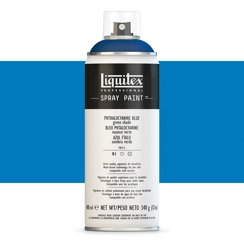 Akrylová barva ve spreji phthalo blue 400ml Professional Liquitex