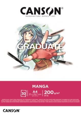 Blok na komiksy Graduate Manga Marker A4 30 listů 200g 