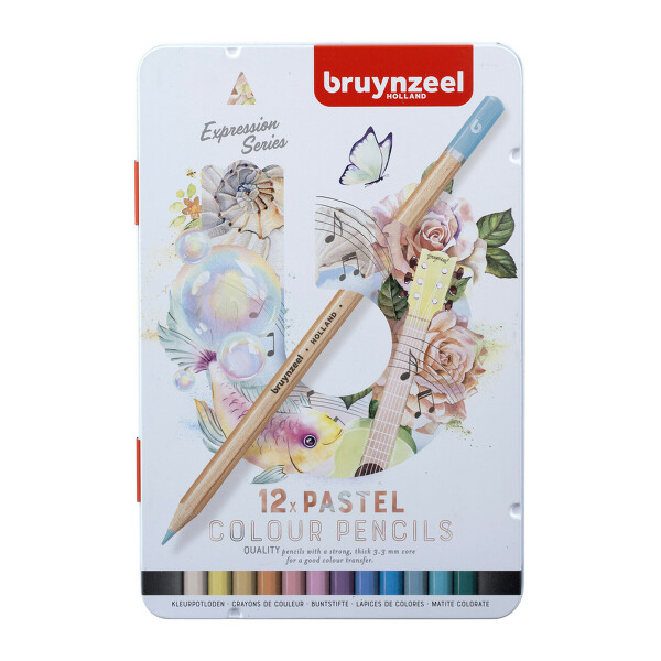 Pastelky Bruynzeel Expression pastelové odstíny 12ks Royal Talens