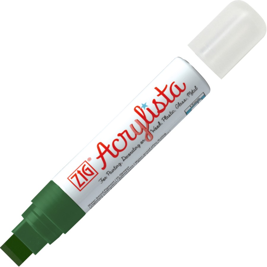 Akrylový fix široký 15mm forest green 441 Acrylista Zig Kuretake