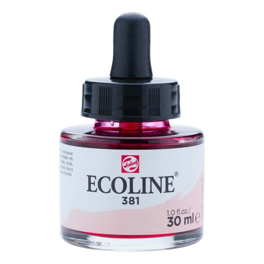 Akvarelový inkoust 30ml pastel red č.381 Ecoline Royal Talens