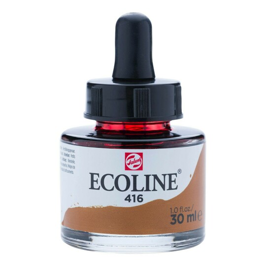 Akvarelový inkoust 30ml sepia č.416 Ecoline Royal Talens