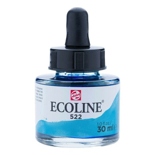 Akvarelový inkoust 30ml turquoise blue č.522 Ecoline Royal Talens