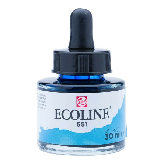 Akvarelový inkoust 30ml sky blue light č.551 Ecoline Royal Talens