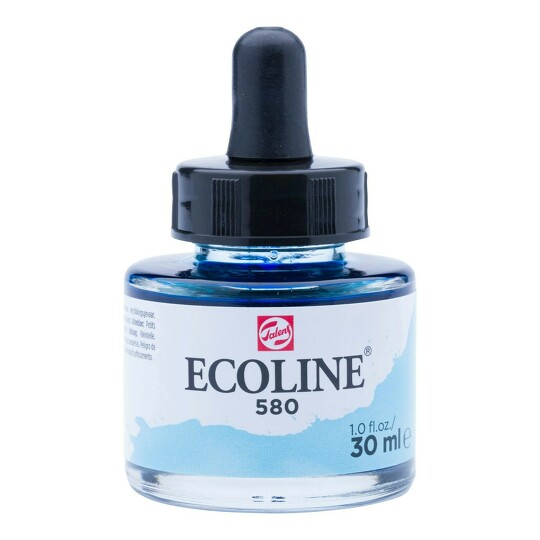 Akvarelový inkoust 30ml pastel blue č.580 Ecoline Royal Talens