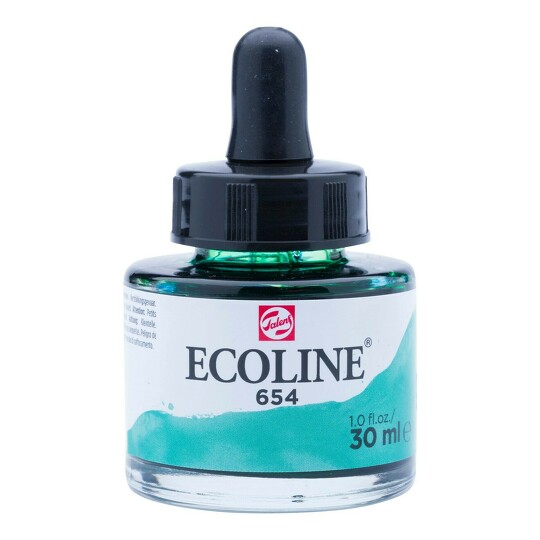 Akvarelový inkoust 30ml fir green č.654 Ecoline Royal Talens