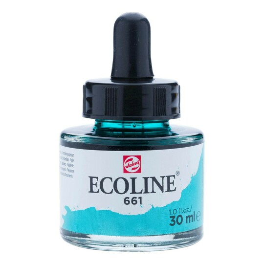 Akvarelový inkoust 30ml turquoise green č.661 Ecoline Royal Talens