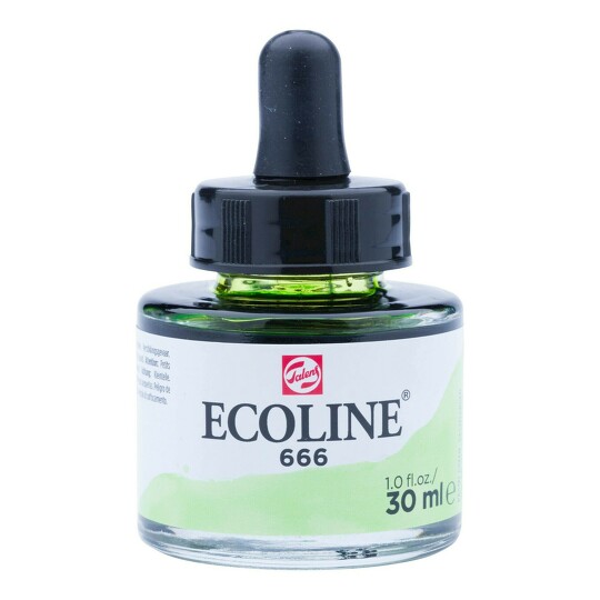Akvarelový inkoust 30ml pastel green č.666 Ecoline Royal Talens