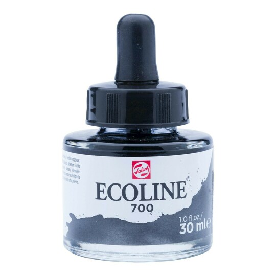 Akvarelový inkoust 30ml black č.700 Ecoline Royal Talens