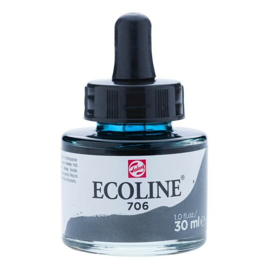 Akvarelový inkoust 30ml deep grey č.706 Ecoline Royal Talens