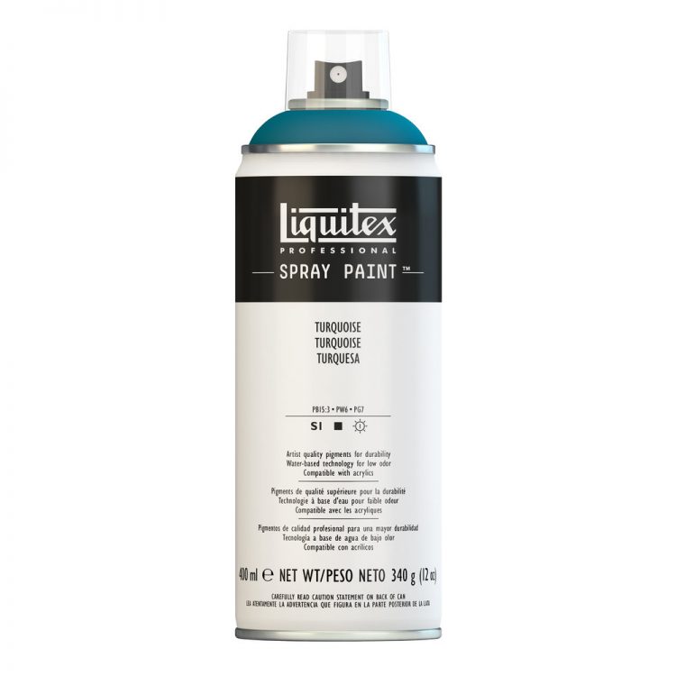 Akrylová barva ve spreji tyrkys 400ml Professional Liquitex