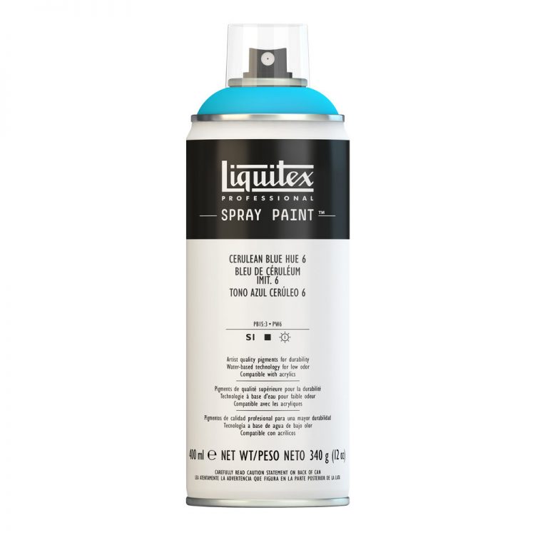 Akrylová barva ve spreji cerulean blue hue 400ml Professional Liquitex