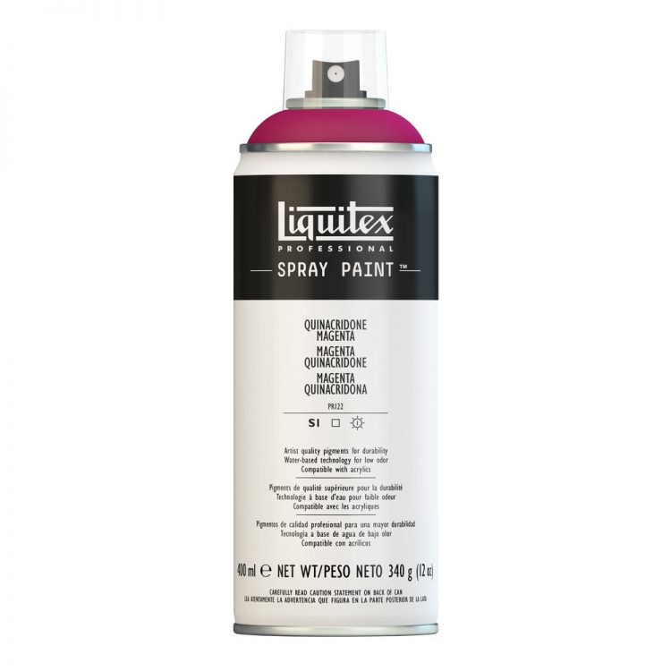 Akrylová barva ve spreji quinacridone magenta 400ml Professional Liquitex