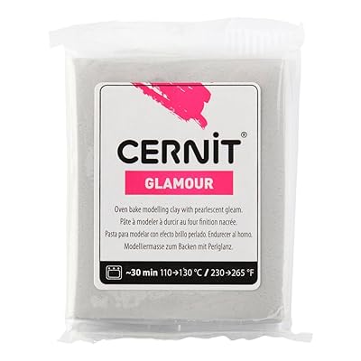 Cernit Glamour stříbrná č. 080 56g