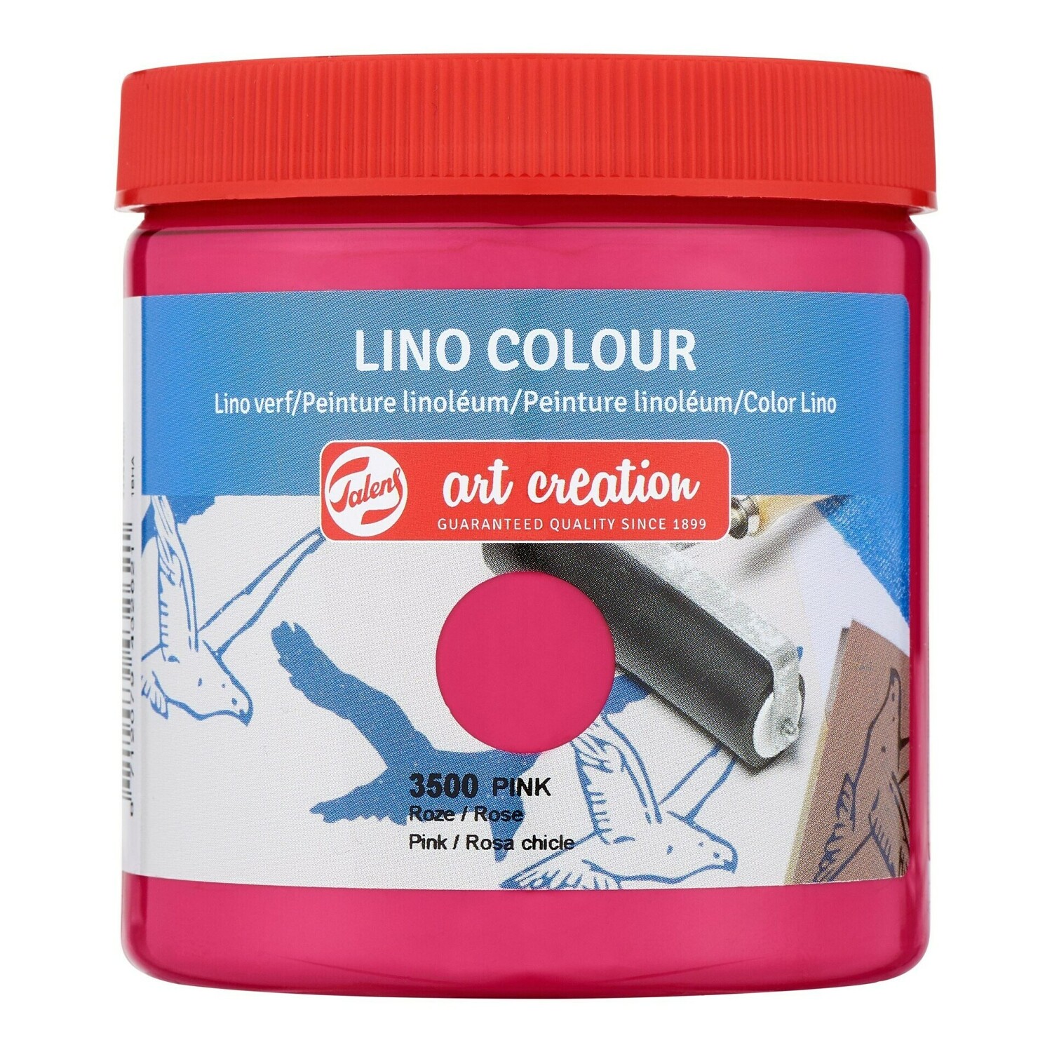 Barva na linoryt růžová 250ml Art Creation Royal Talens