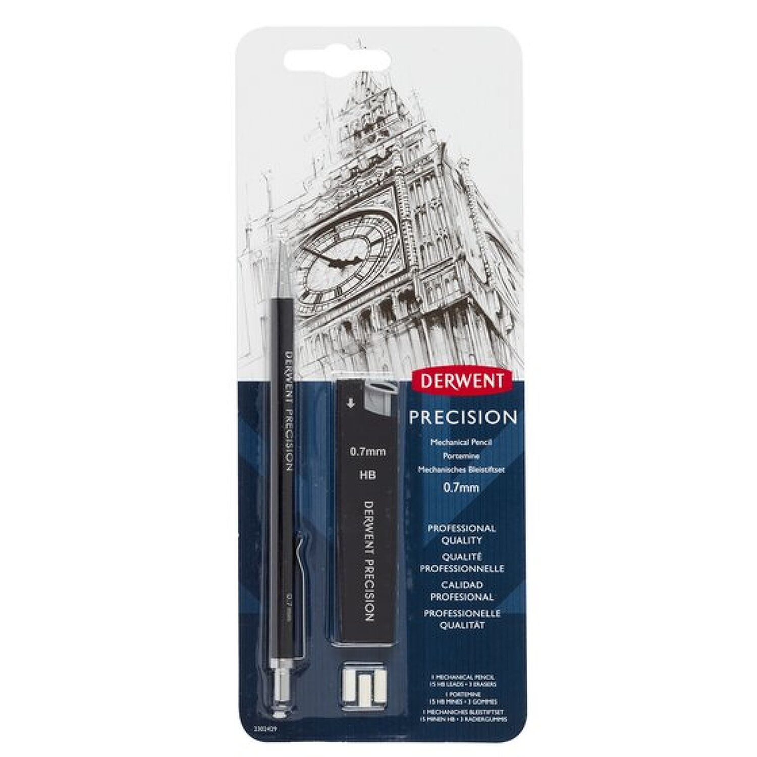 Mechanická tužka HB 0,7mm s příslušenstvím Derwent
